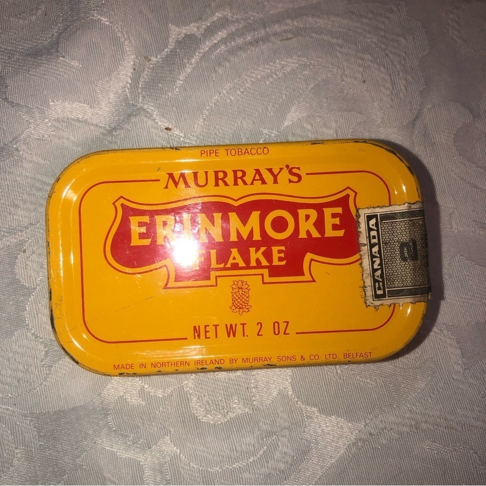 VINTAGE Erinmore Flake En Tranches Rare French Murray’s of Northern Ireland Tin